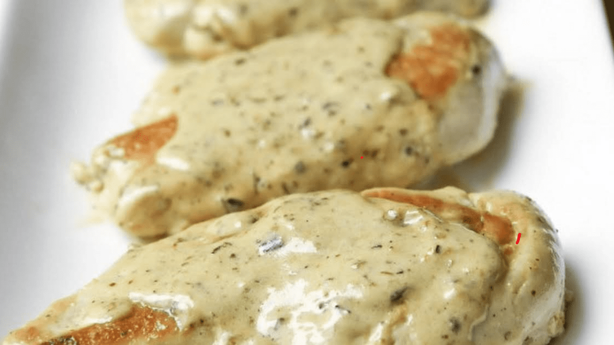 Escalope de poulet sauce champignons gratiné!!!!