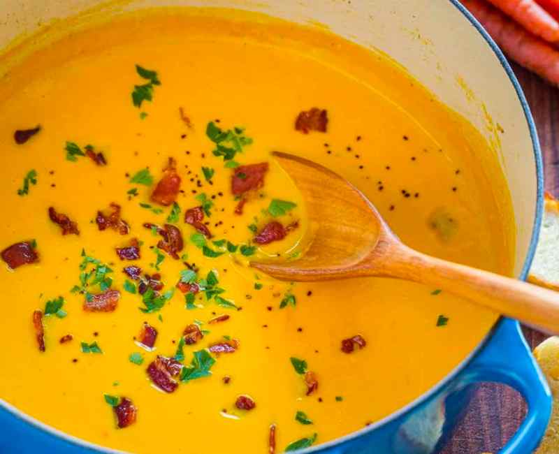 Recette soupe crémeuse aux carottes