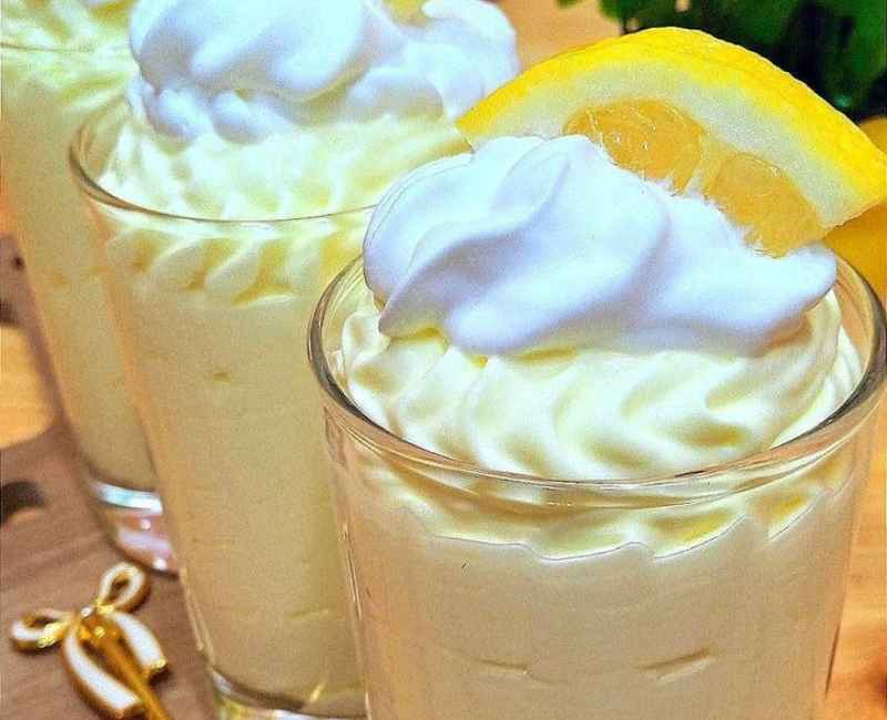 Mousse au citron sans œufs