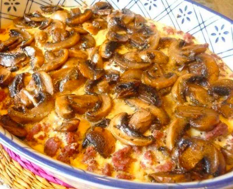 Casserole de boeuf aux champignons