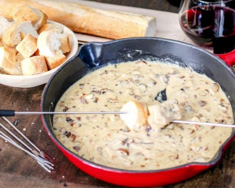 Fondue Brie aux Champignons