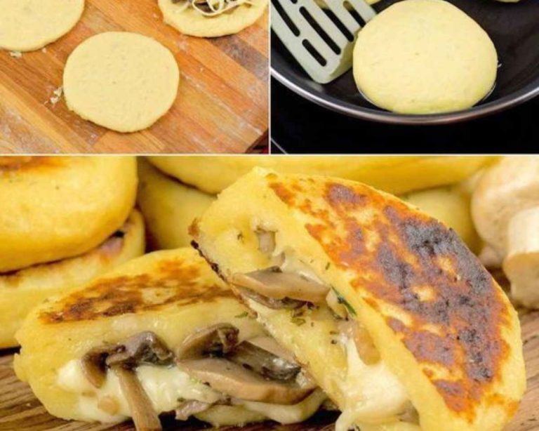 Galettes de Pommes de Terre Farcies aux Champignons