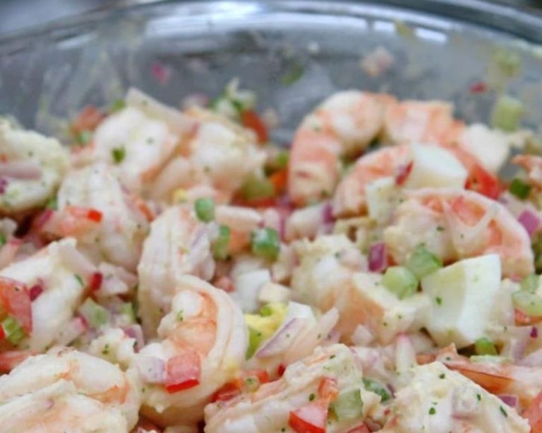 Salade de Crevettes à la Mayonnaise Coriandre