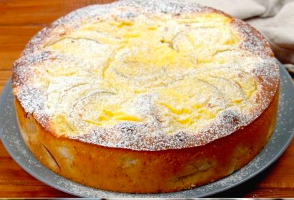 Recette gâteau pommes crème