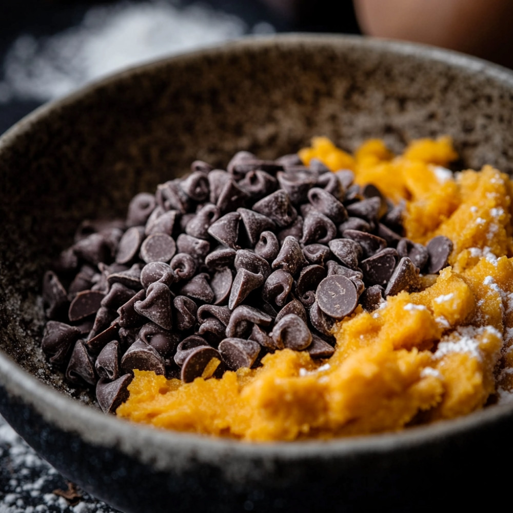 Biscuits aux morceaux de chocolat et à la courge