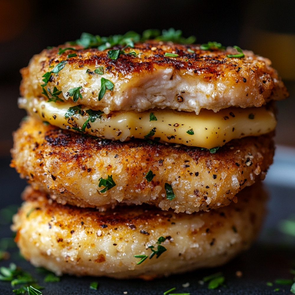 Burgers de poitrines de poulet