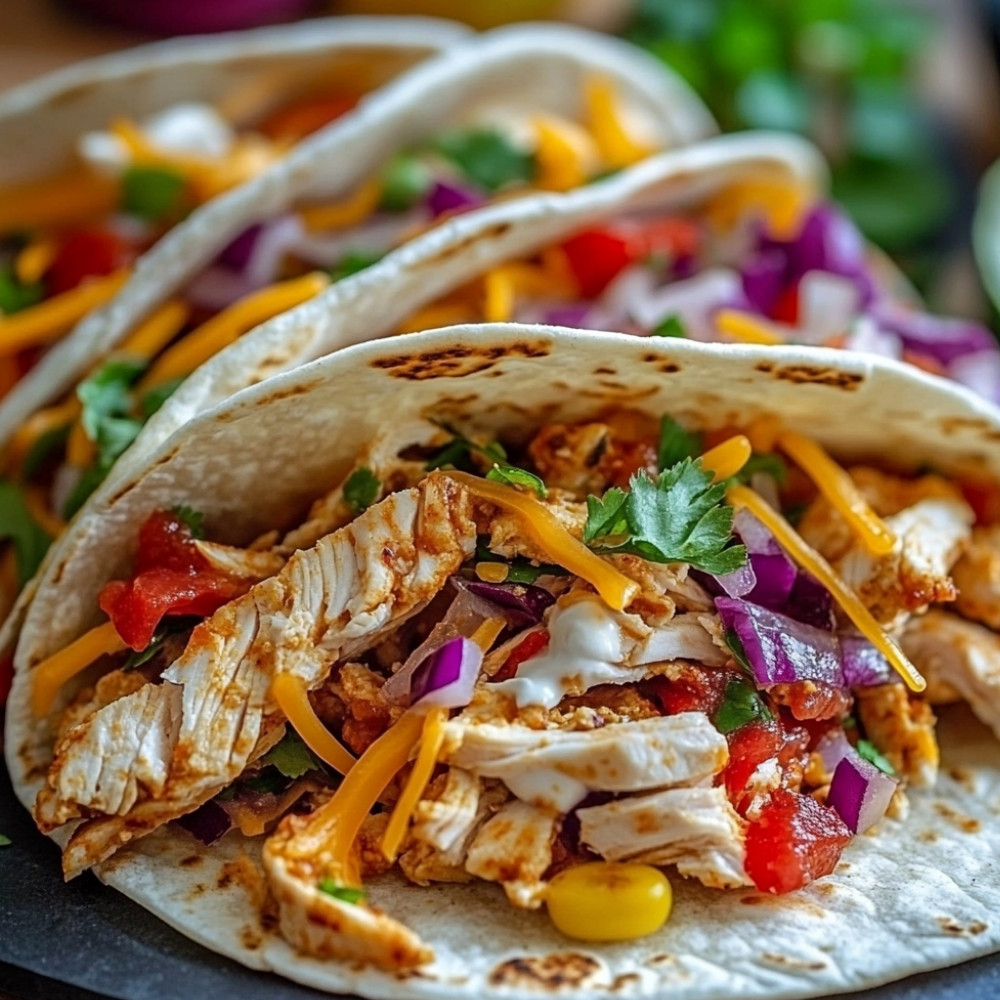 Casserole de poulet et grains entiers pour fiestas tacos