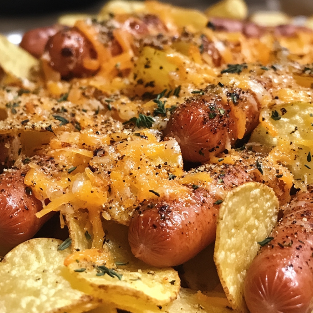 Chips de saucisses à hot-dog à l'air fryer