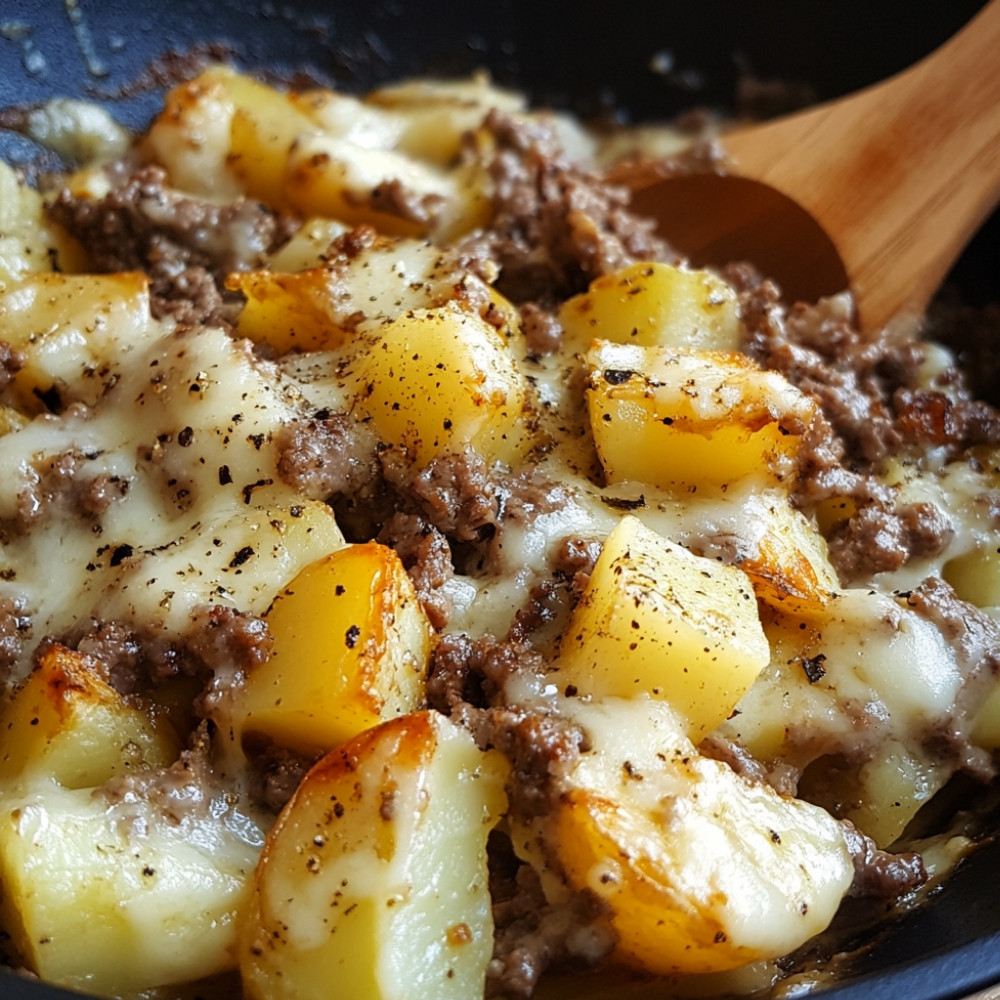 Gratin de purée de pommes de terre au bœuf