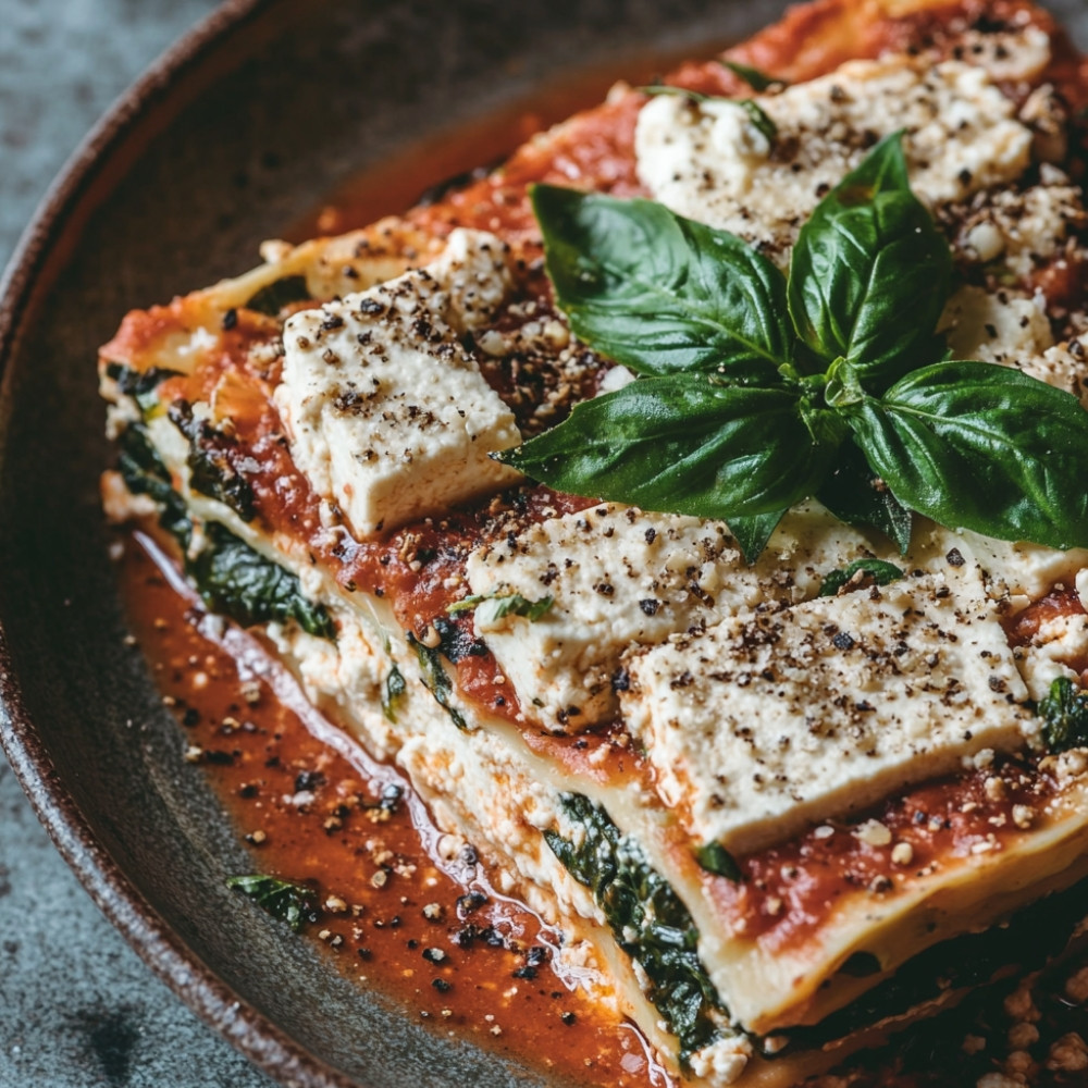 Lasagne à la ricotta de tofu