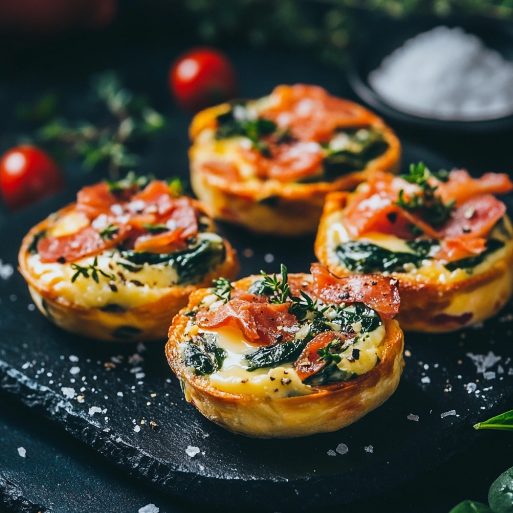 Mini-quiches 3 saveurs