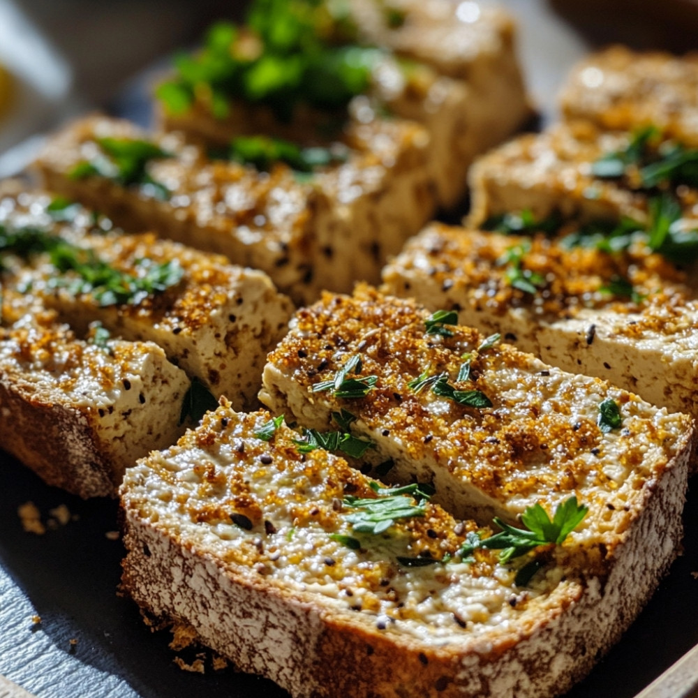 Pain grillé à la tartinade de tofu