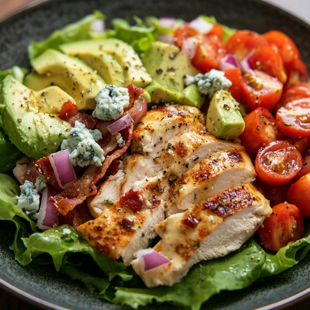 Salade Cobb au poulet croustillant