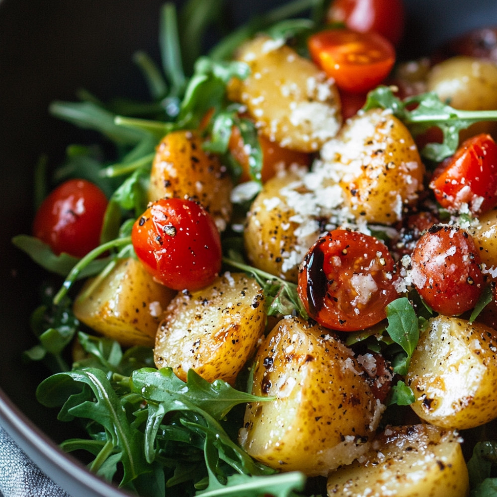 Salade de pommes de terre rôties à l'italienne