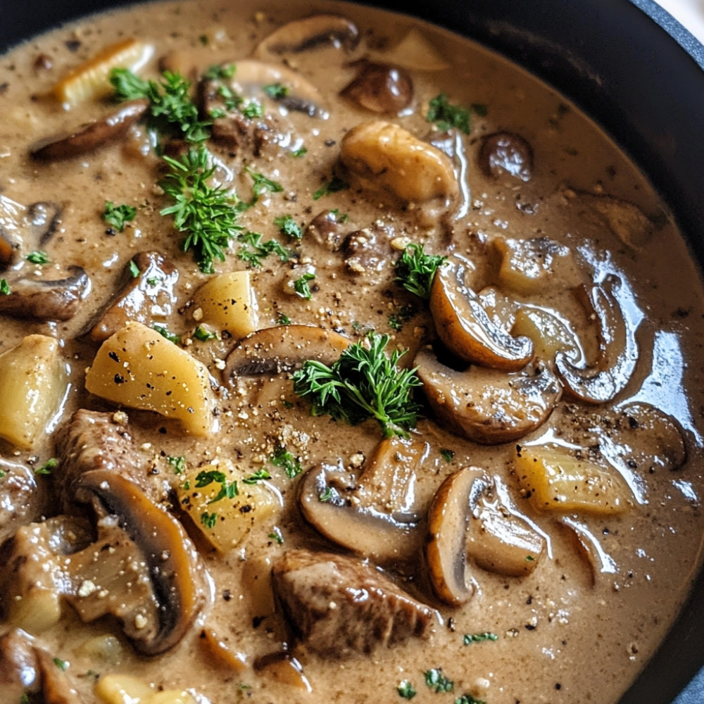 Soupe boeuf Stroganoff