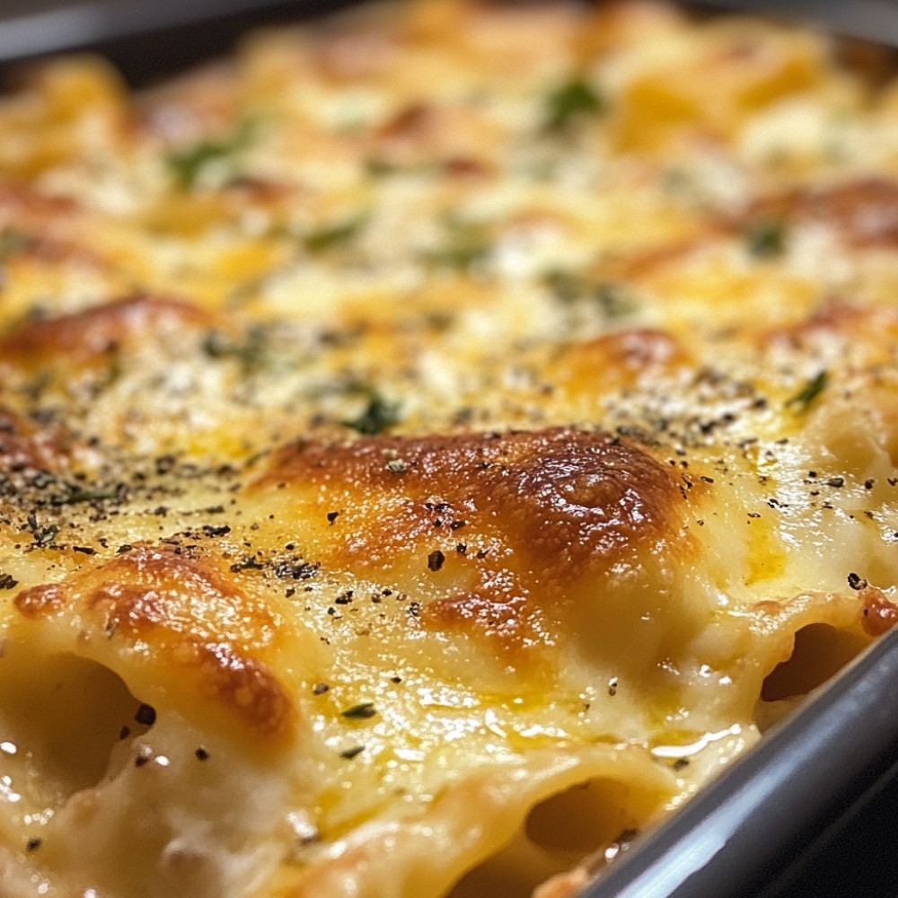 Barquette de pâtes style lasagne aux boulettes