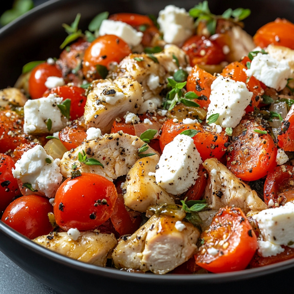 Barquettes de poulet à la grecque