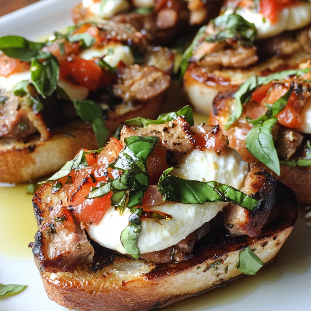 Filet de porc farci bruschetta et mozzarella