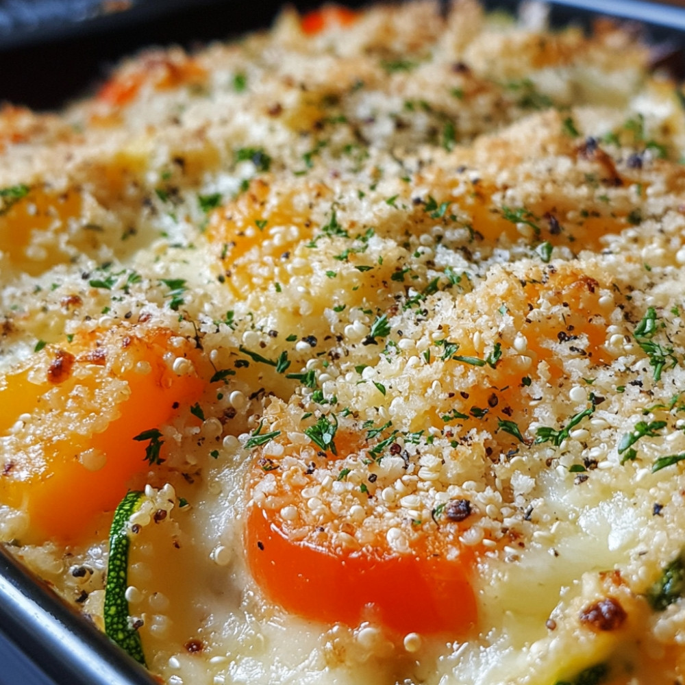 Gratin de légumes et quinoa