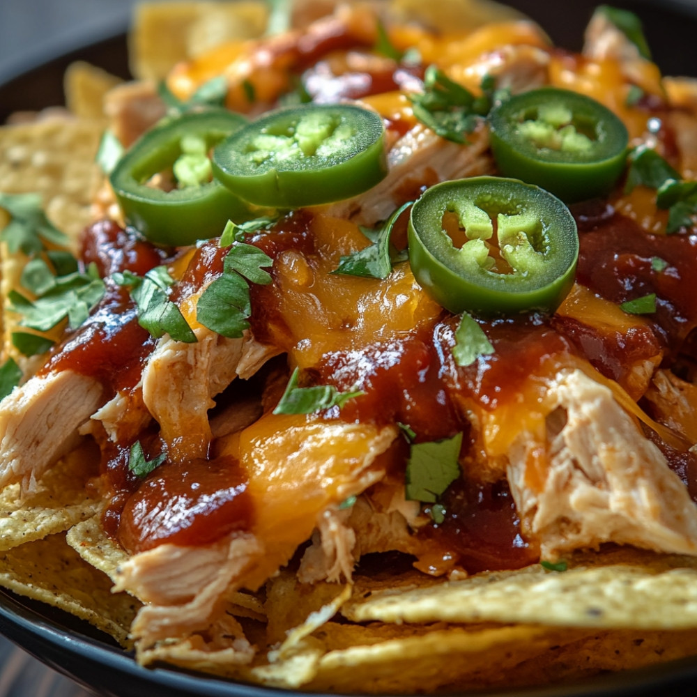 Nachos au poulet barbecue