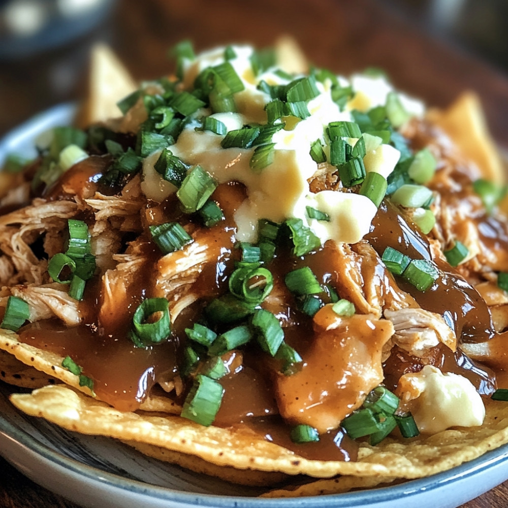 Nachos style poutine