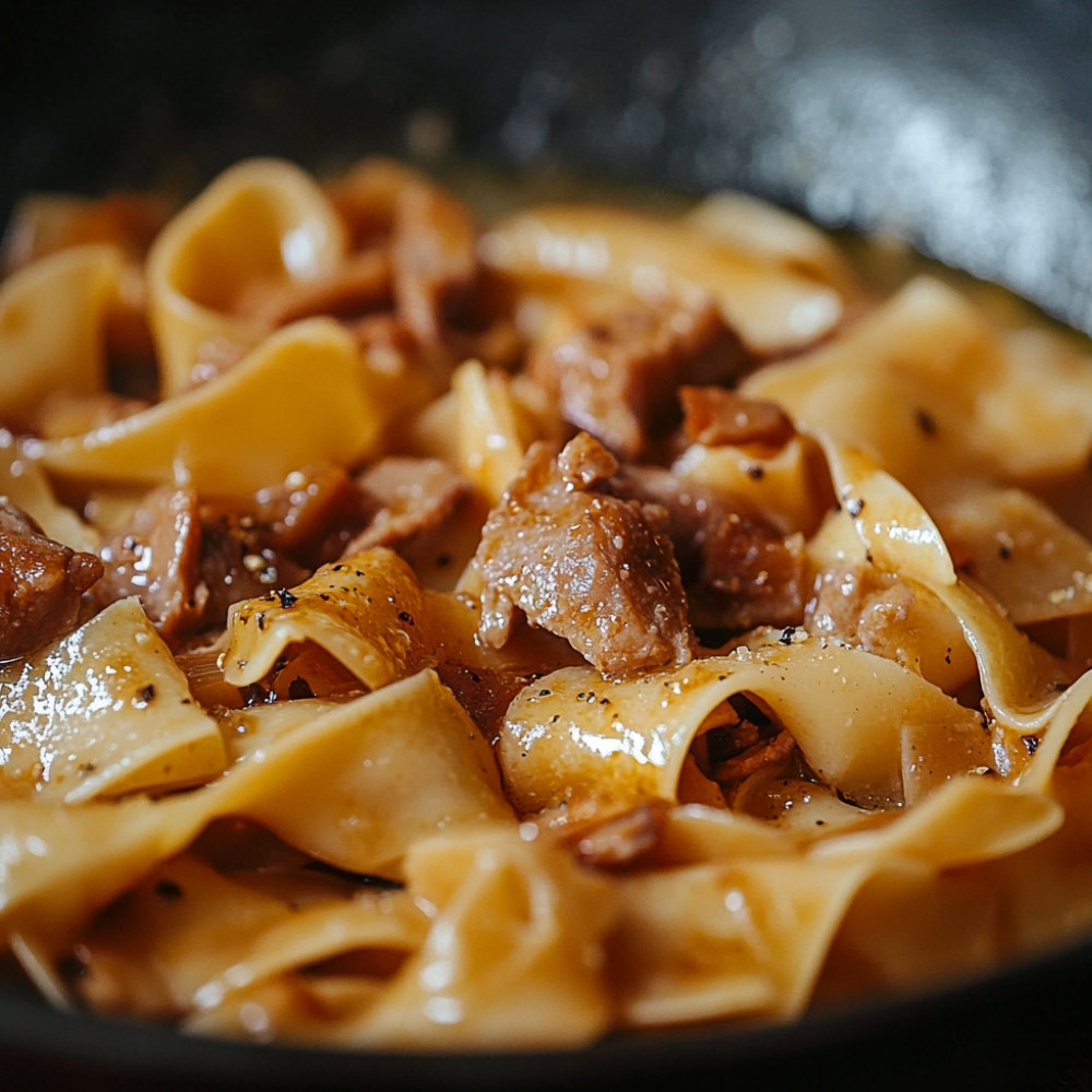 Pappardelles à la fondue chinoise