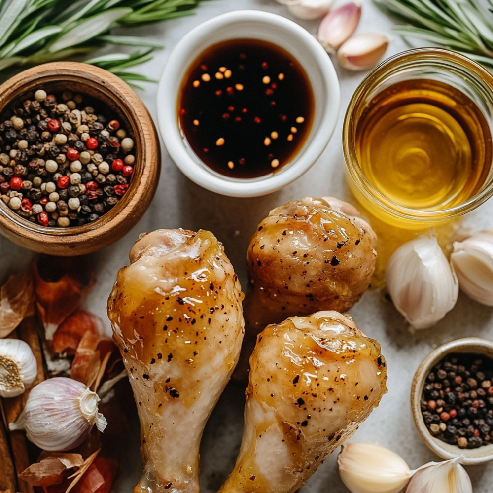 Pilons de poulet miel et ail pour sac à congeler