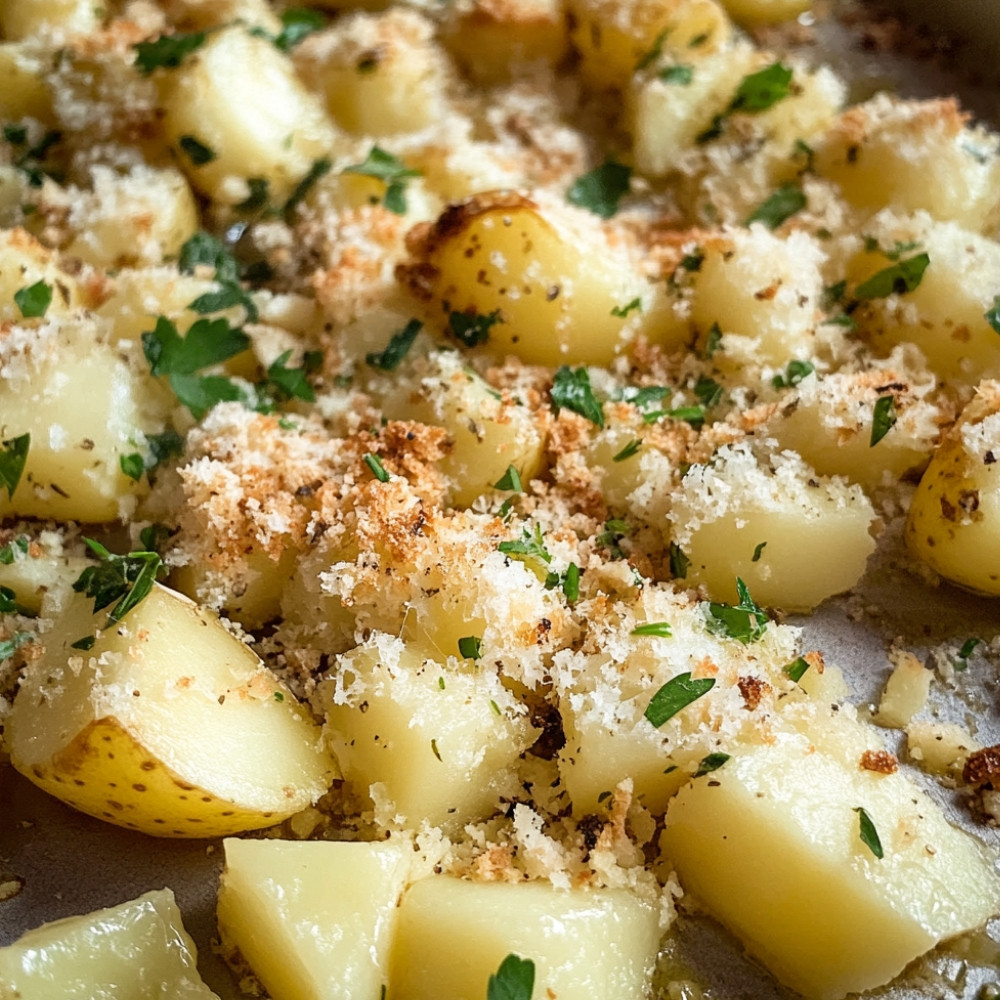 Pommes de terre en croûte de parmesan