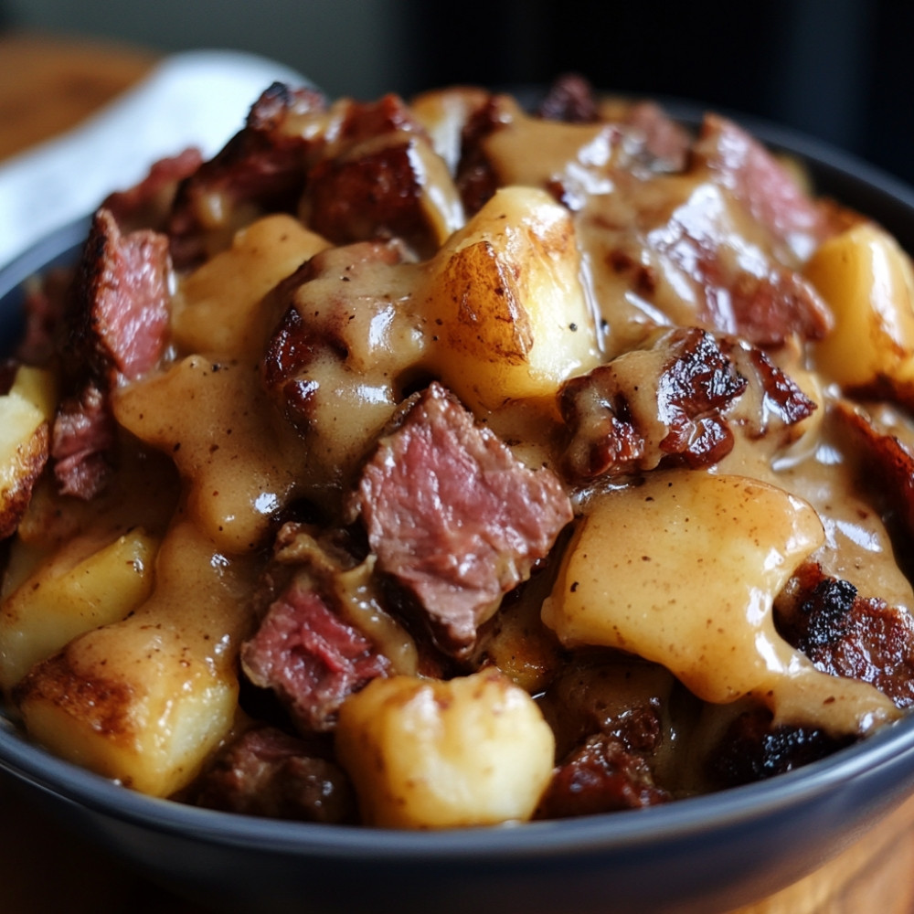 Poutine familiale au smoked meat