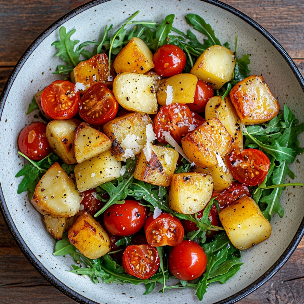 Salade de pommes de terre rôties à l'italienne