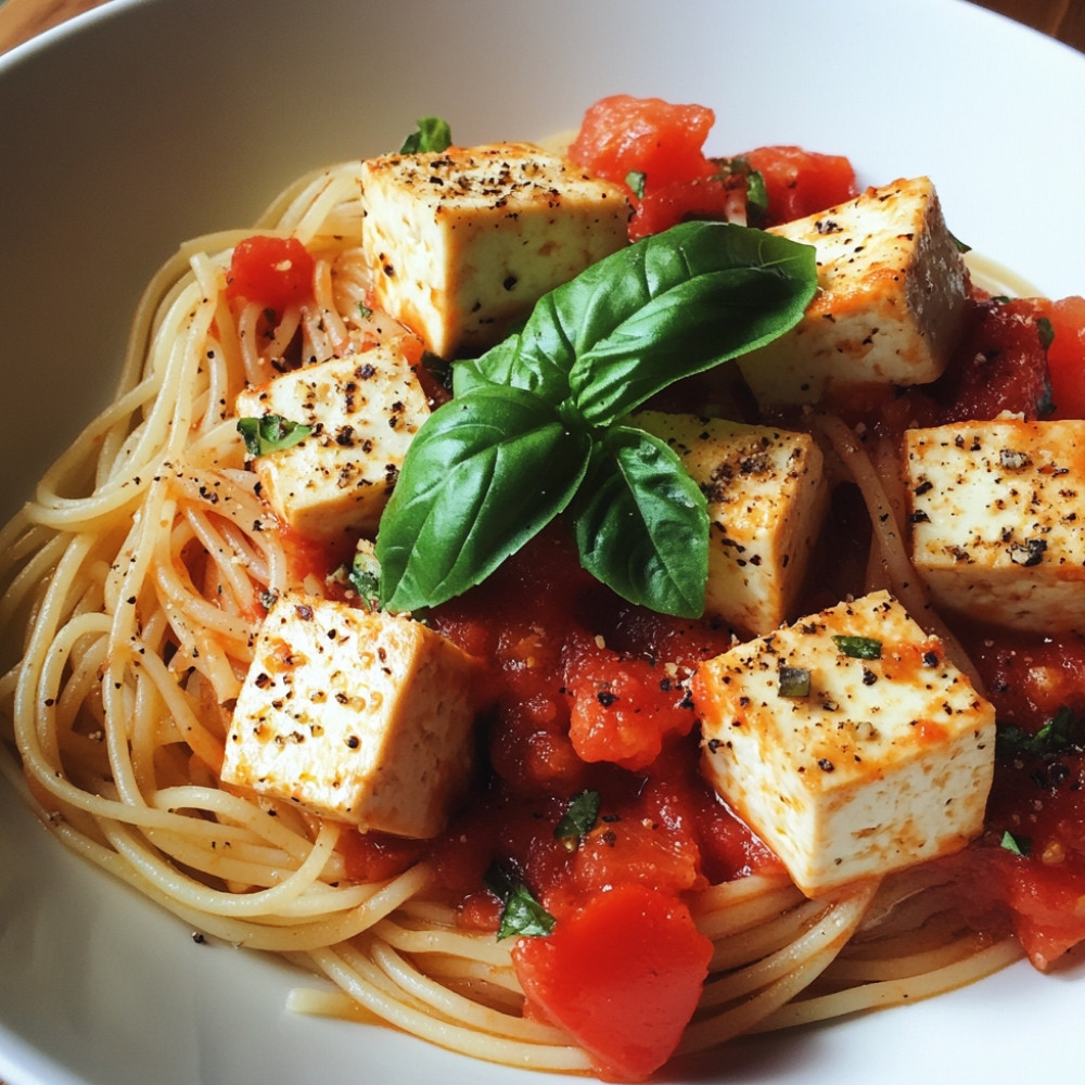 Sauce à spaghetti aux boulettes de tofu