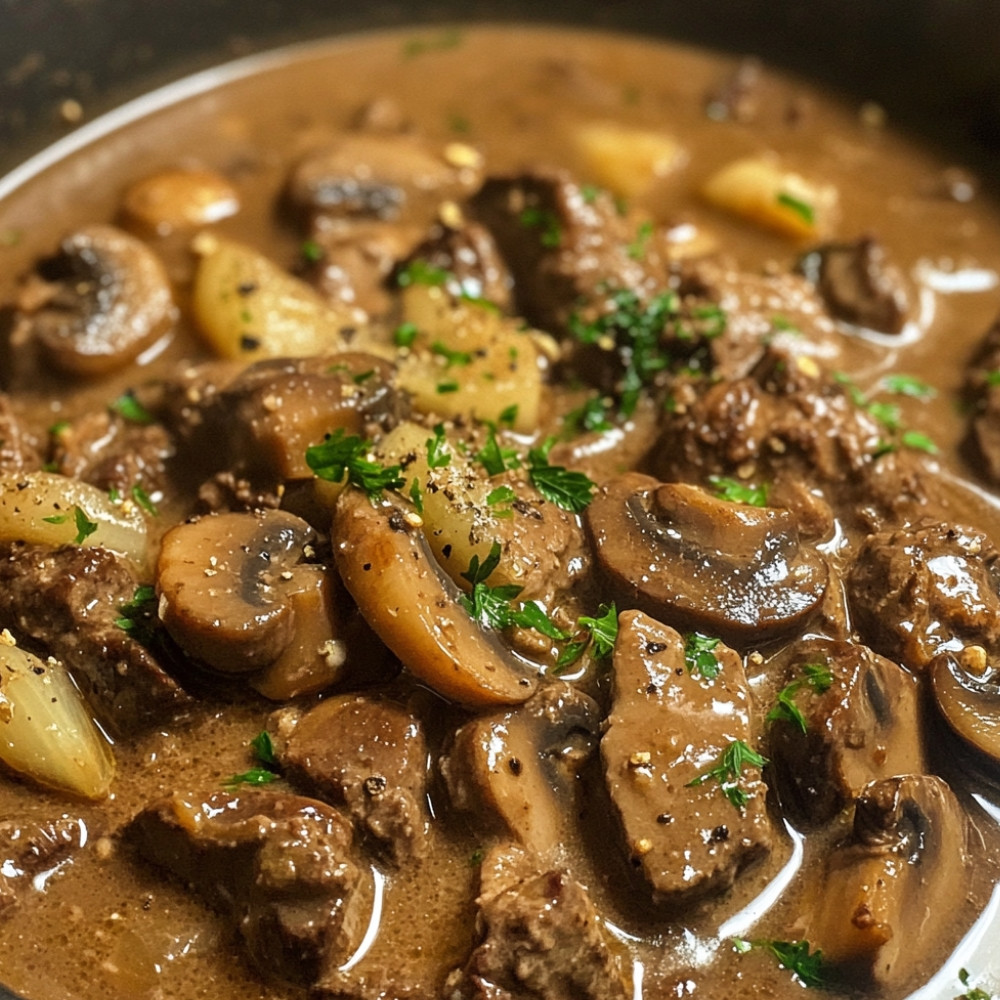 Soupe boeuf Stroganoff