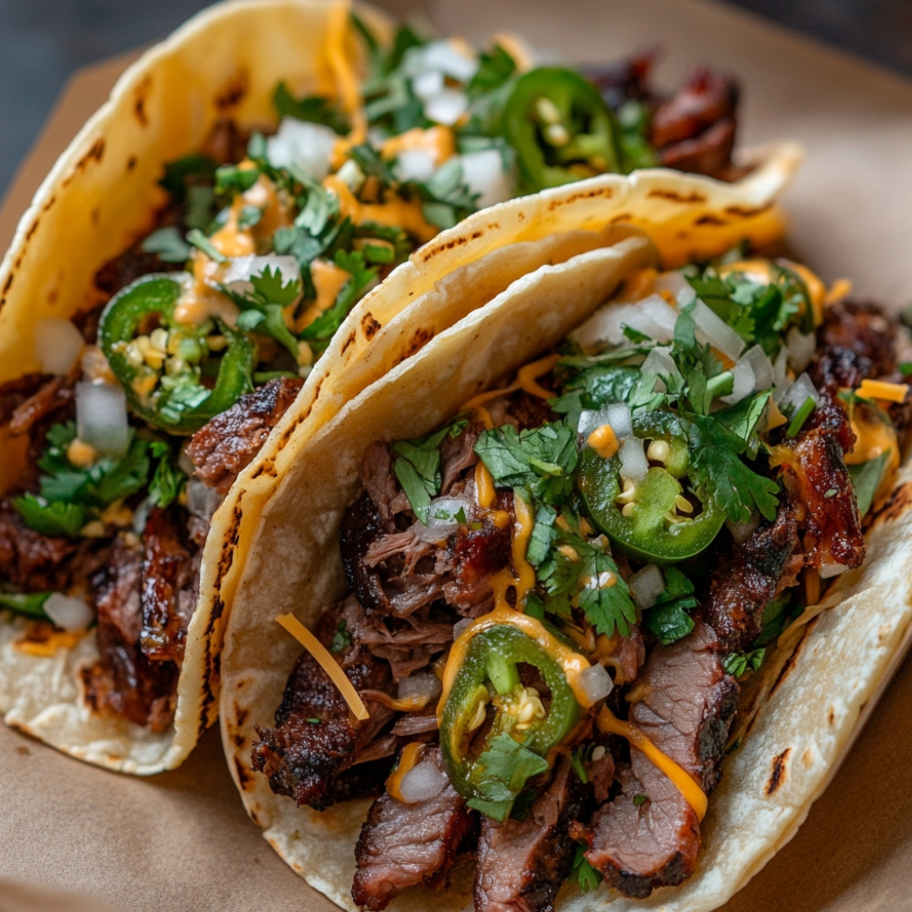 Tacos de smoked meat