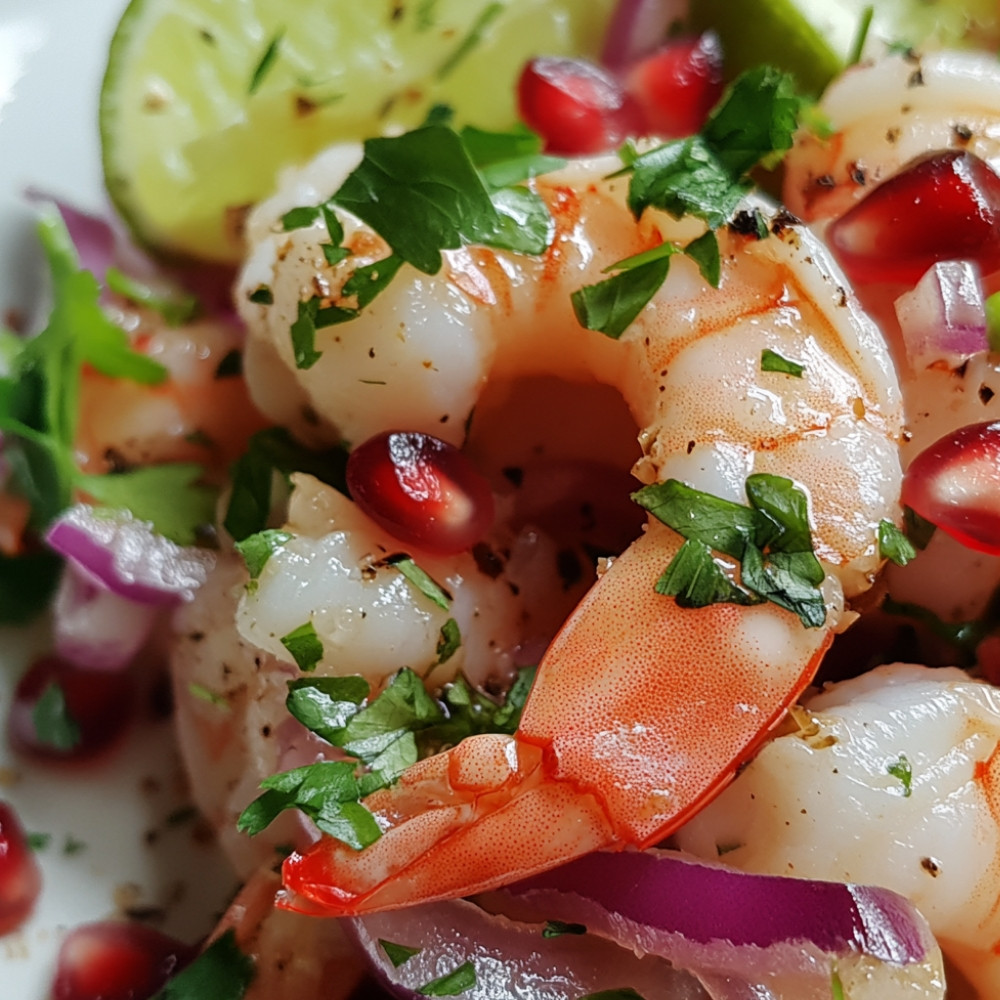 Tartare de crevettes nordiques à la grenade