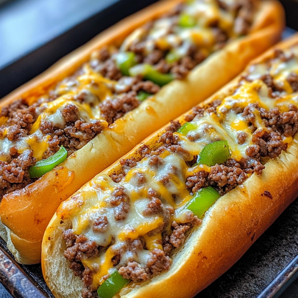 Barquettes style cheesesteak