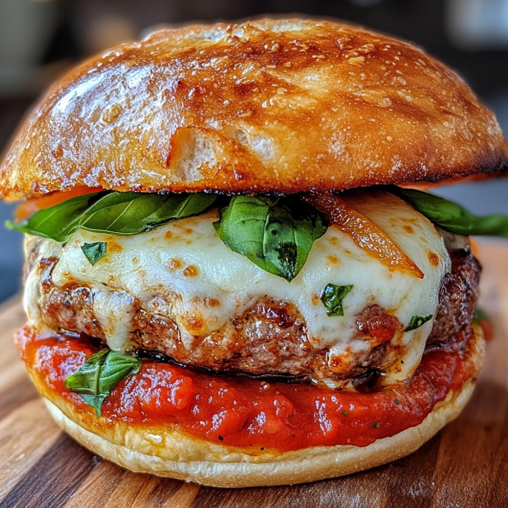 Burgers farcis à la pizza