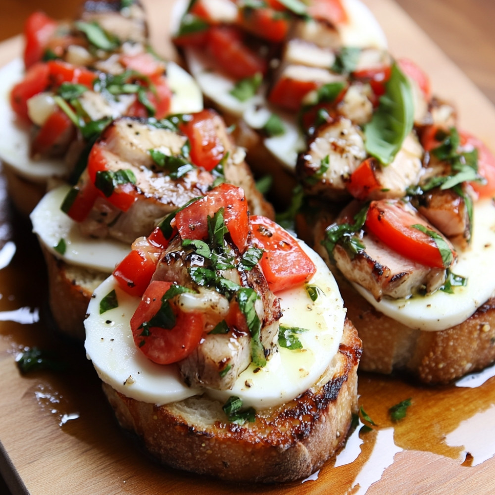 Filet de porc farci bruschetta et mozzarella