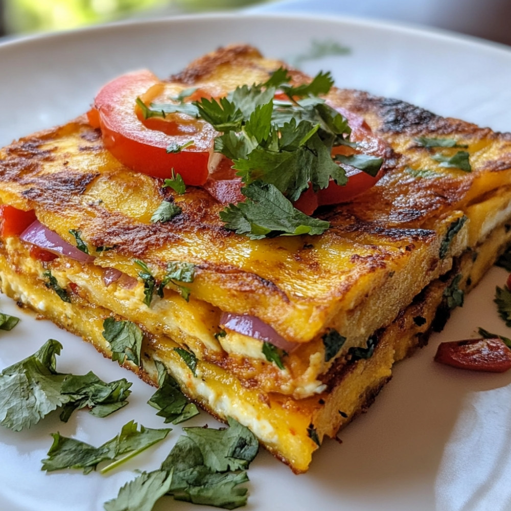 Frittata aux bananes plantains