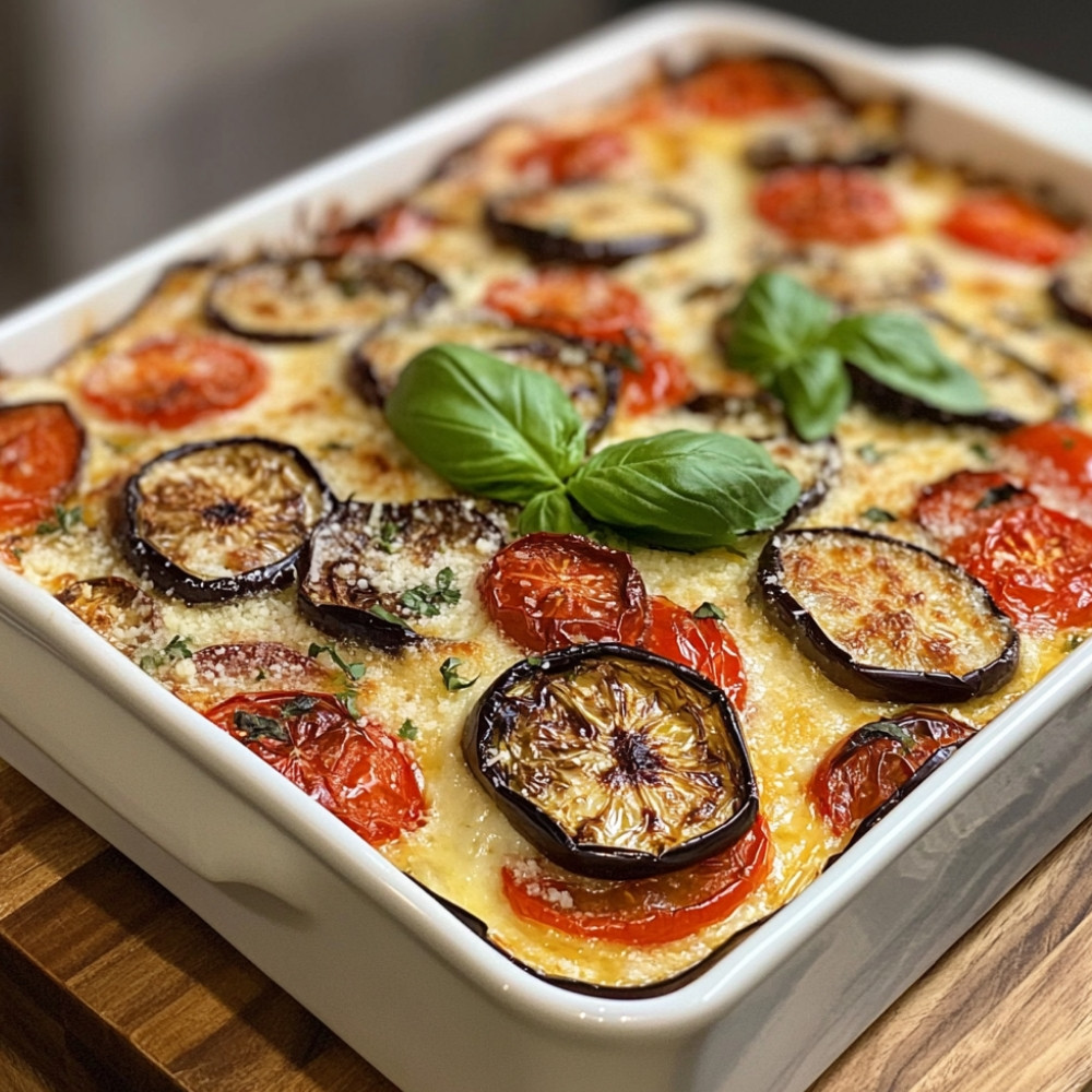 Gratin d'aubergines au parmesan