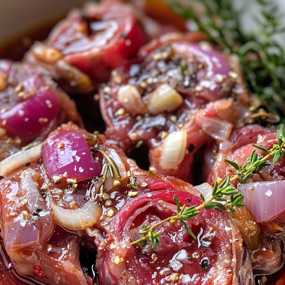 Jarrets d'agneau braisés au vin rouge