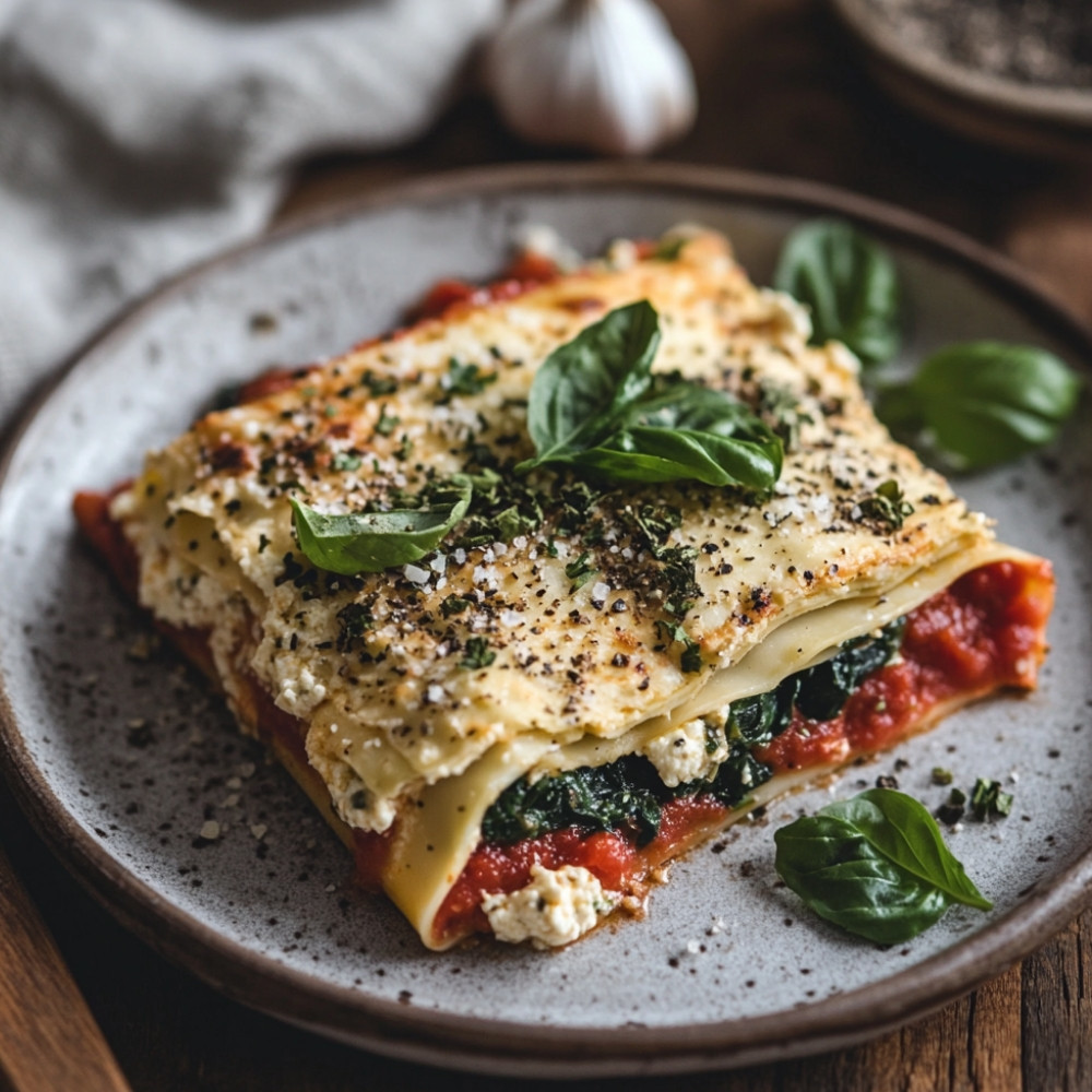 Lasagne à la ricotta de tofu