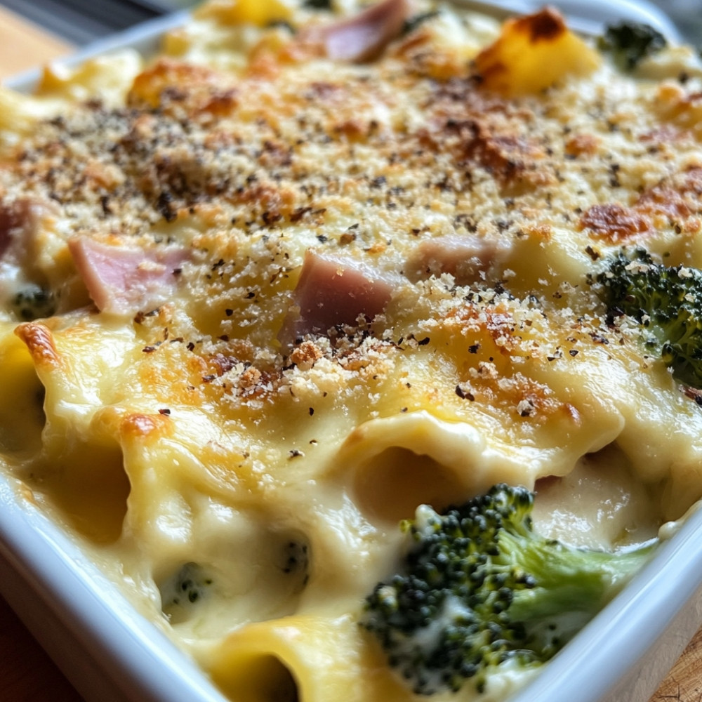 Lasagne mac'n'cheese jambon et brocoli à congeler