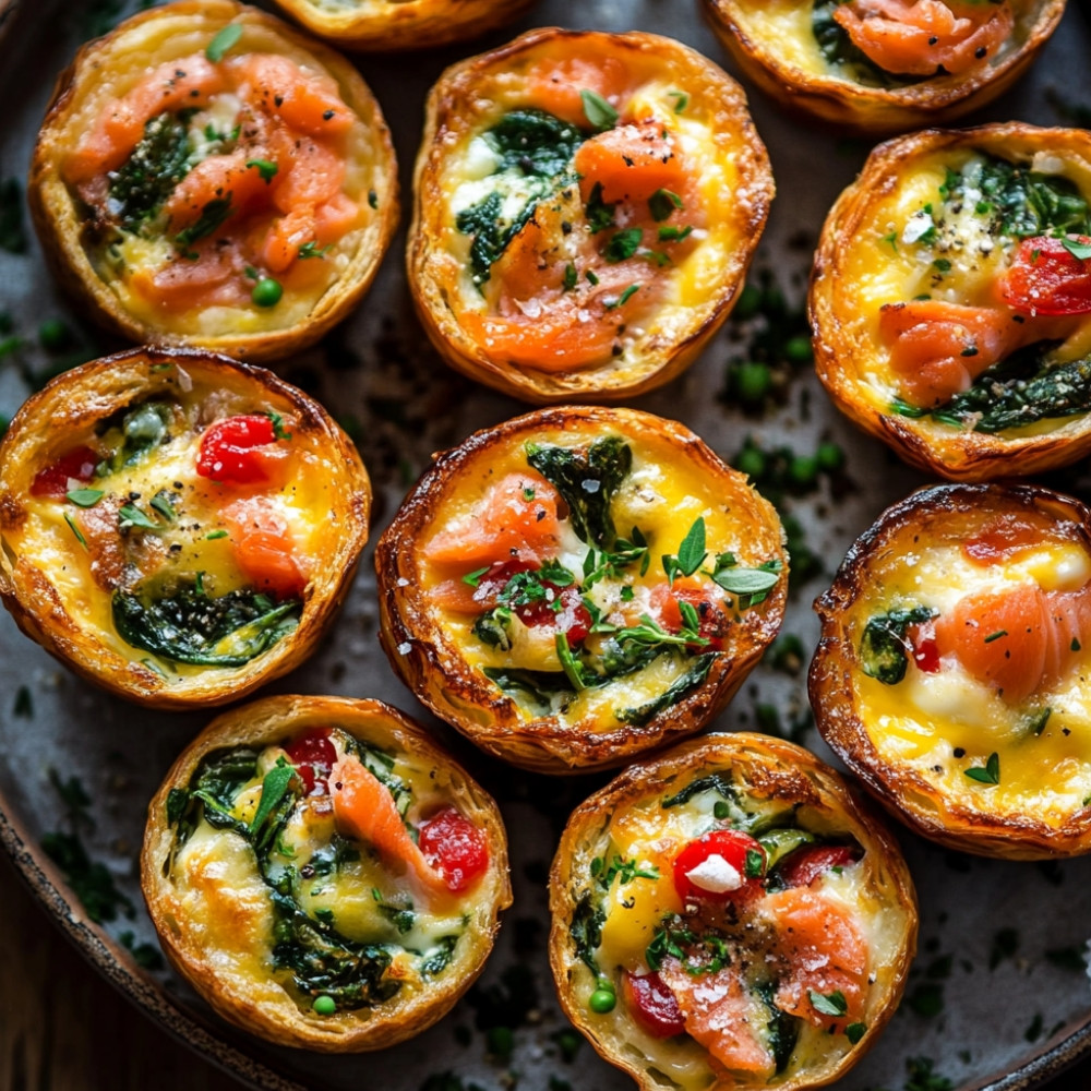 Mini-quiches 3 saveurs