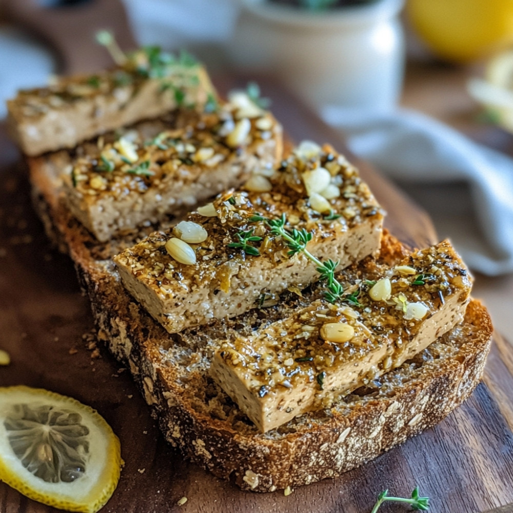 Pain grillé à la tartinade de tofu