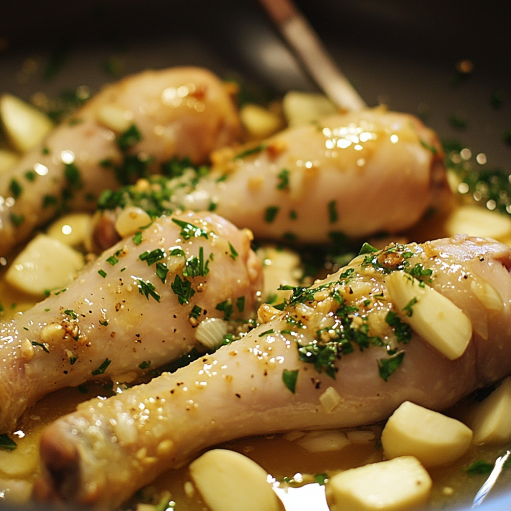 Pilons de poulet miel et ail pour sac à congeler