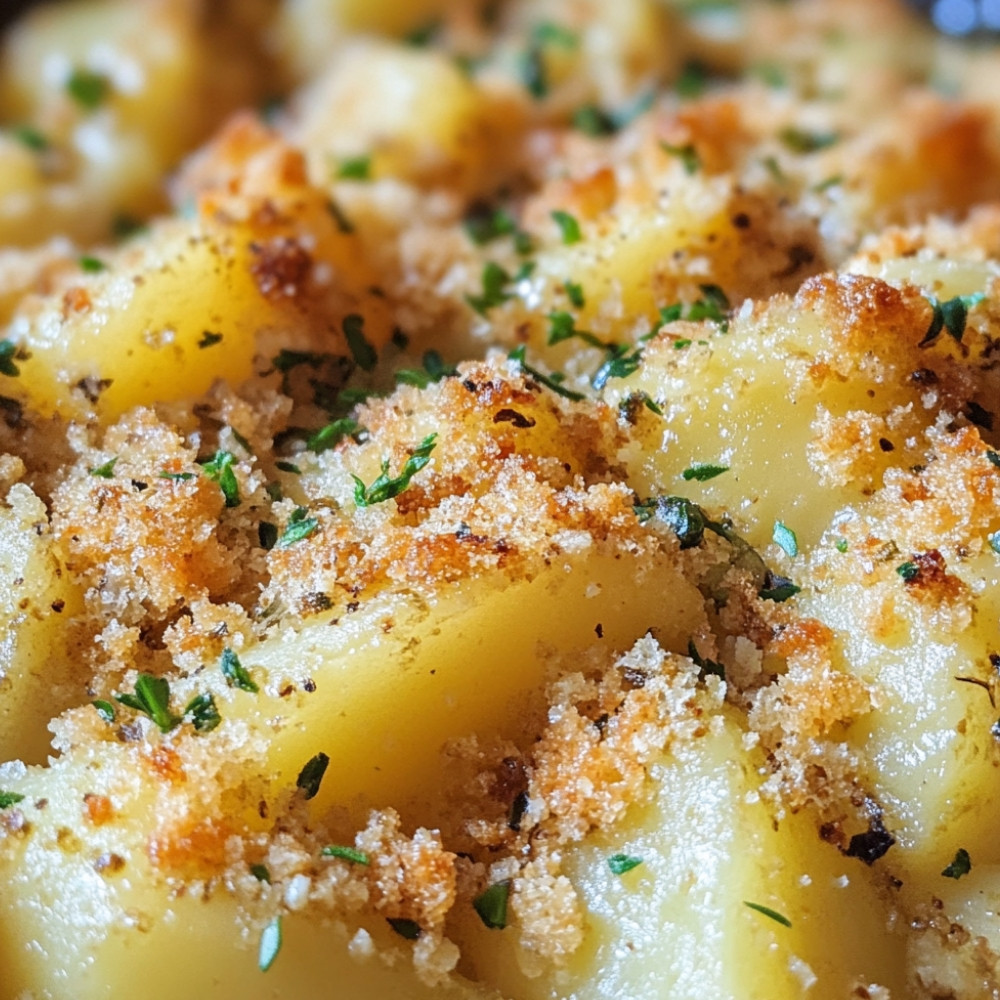 Pommes de terre en croûte de parmesan