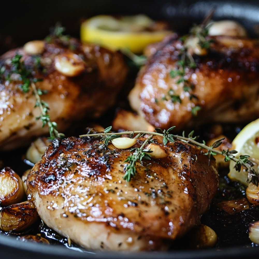 Poulet rôti sur le BBQ