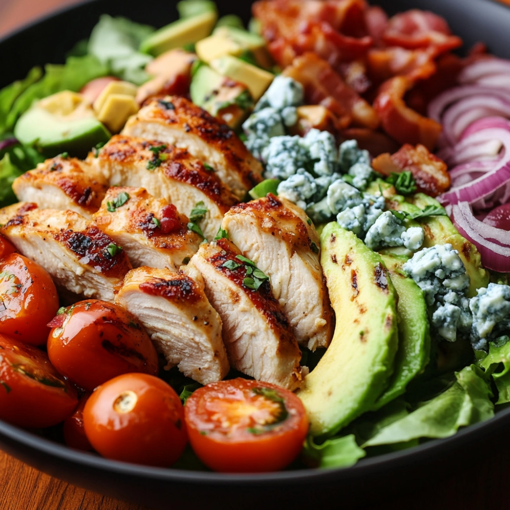 Salade Cobb au poulet croustillant