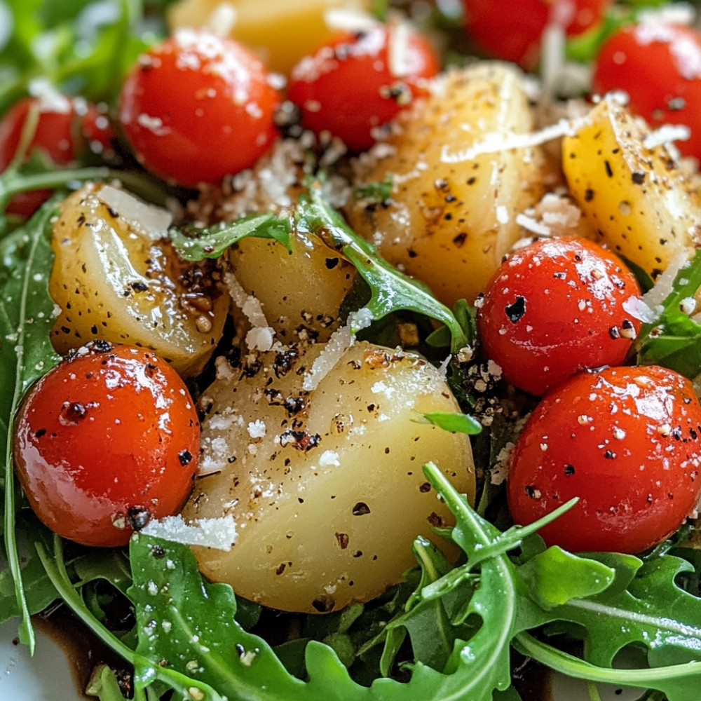 Salade de pommes de terre rôties à l'italienne