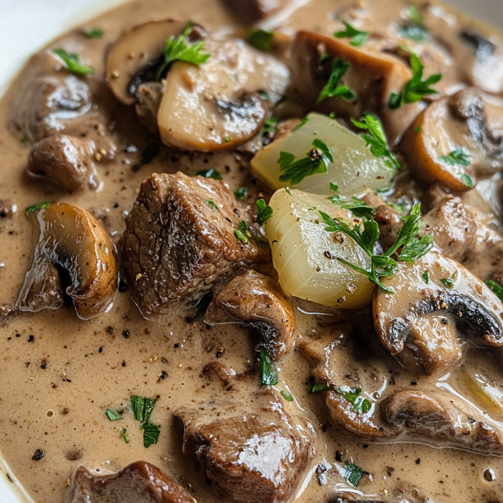 Soupe boeuf Stroganoff